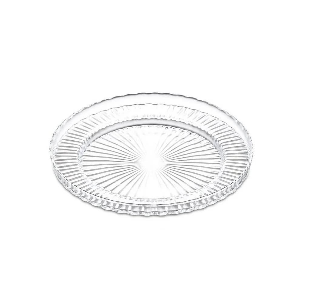 Almina Kuchenteller 3er Set Glasteller Dessertteller Ø17cm Transparent - Bild 2