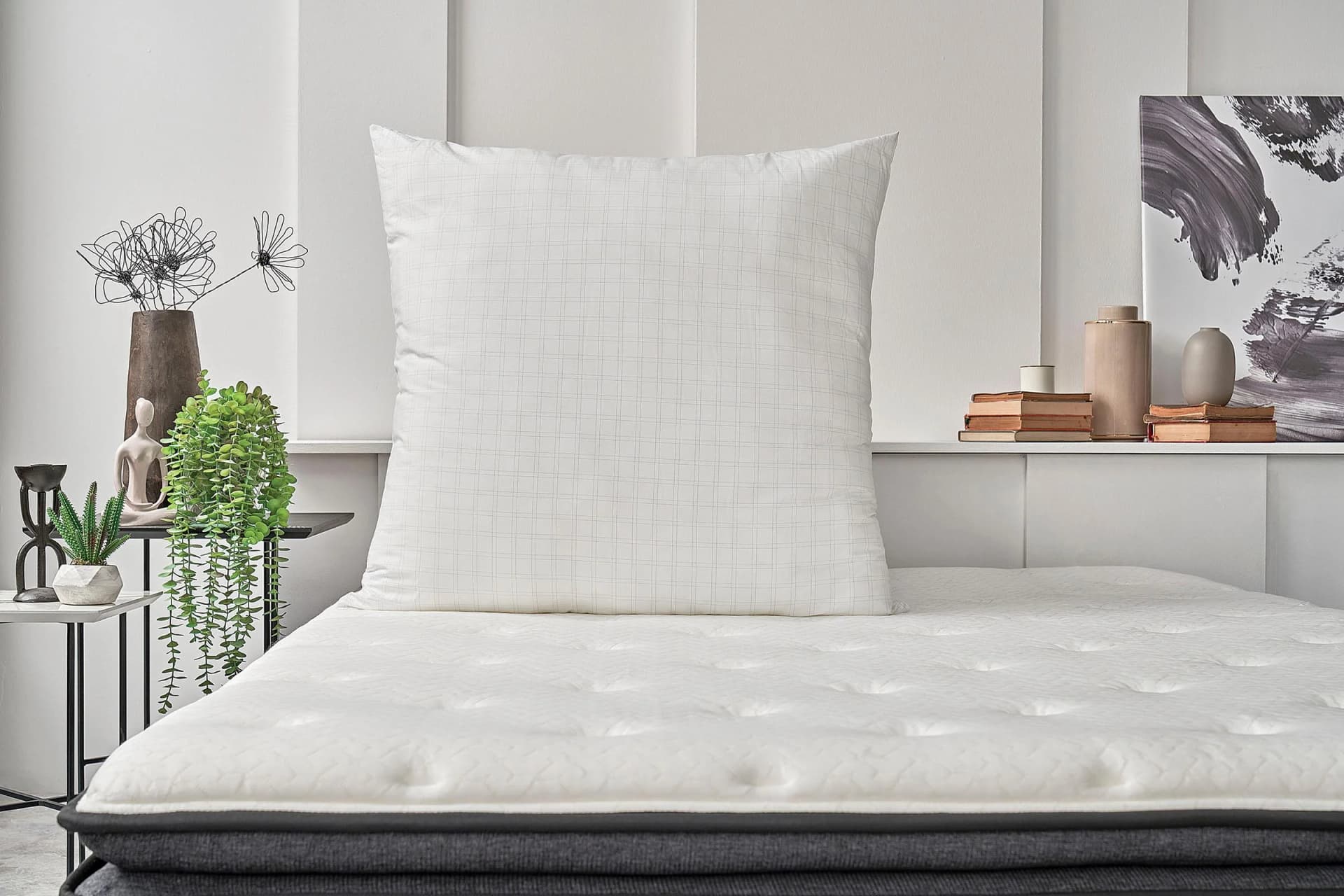 Yatas Bedding Anti-Stress Kopfkissen 80x80 cm Glencheckmuster