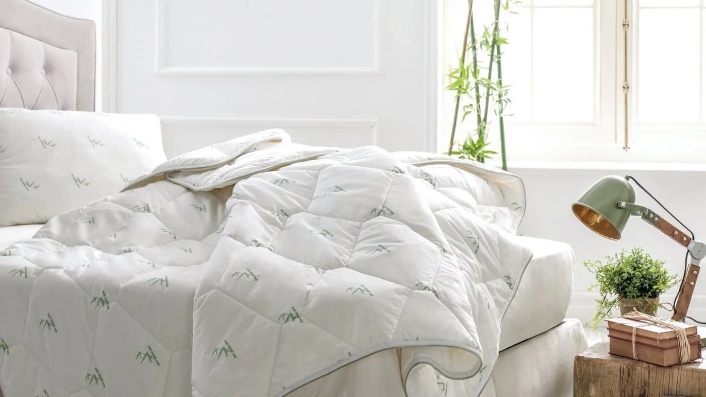 Yatas Bedding Kunstfaserbettdecke Bambus Majestät Weiß - Bild 4