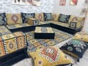 CaddeBuy Orientalische Sitzecke 22-tlg. Majlis Set Gelb Bild 3