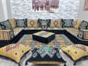CaddeBuy Orientalische Sitzecke 22-tlg. Majlis Set Gelb Bild 5