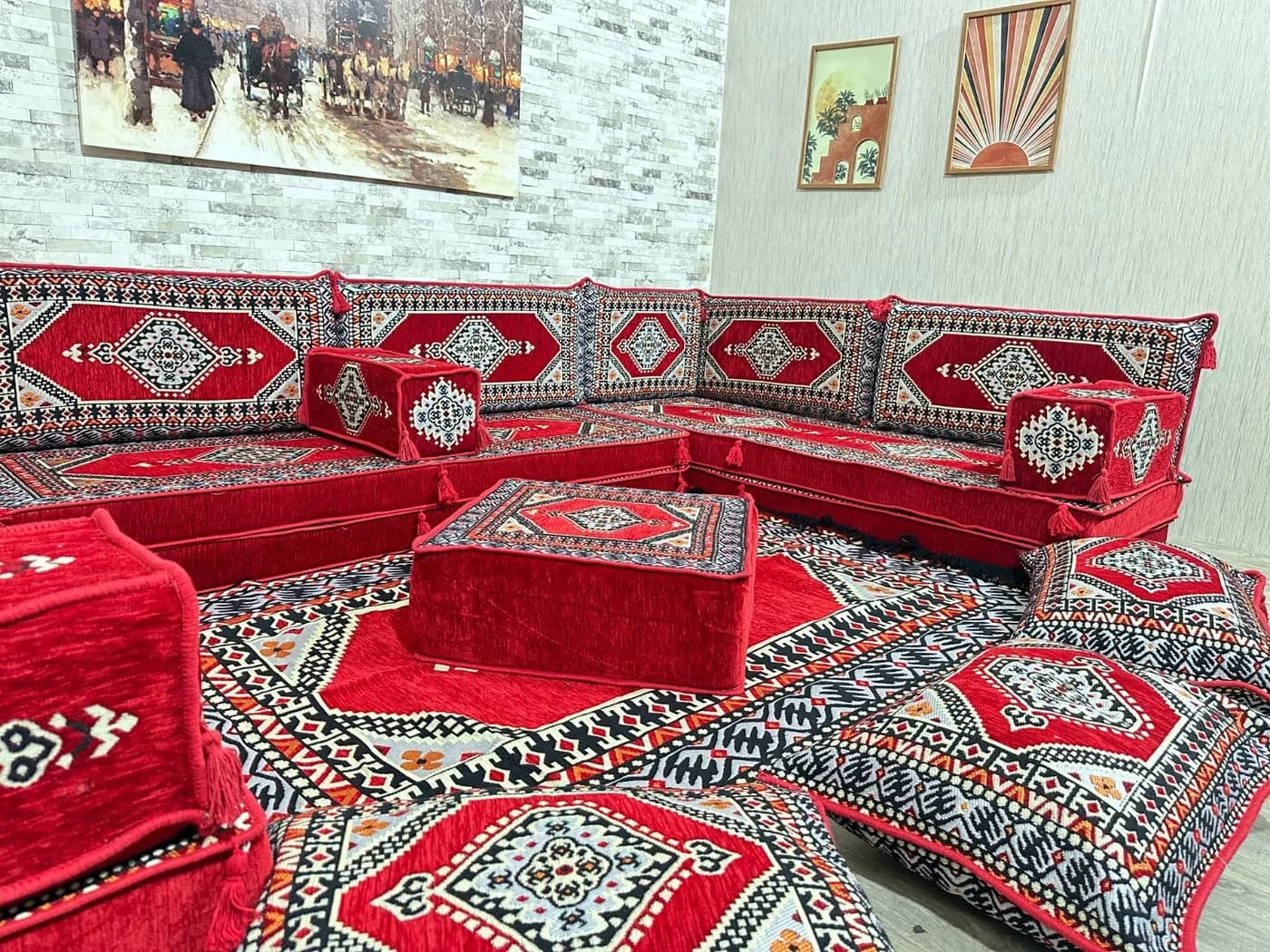 CaddeBuy Arabische Ecke Majlis Orientalisches Sofa 22 Teile - Bild 5