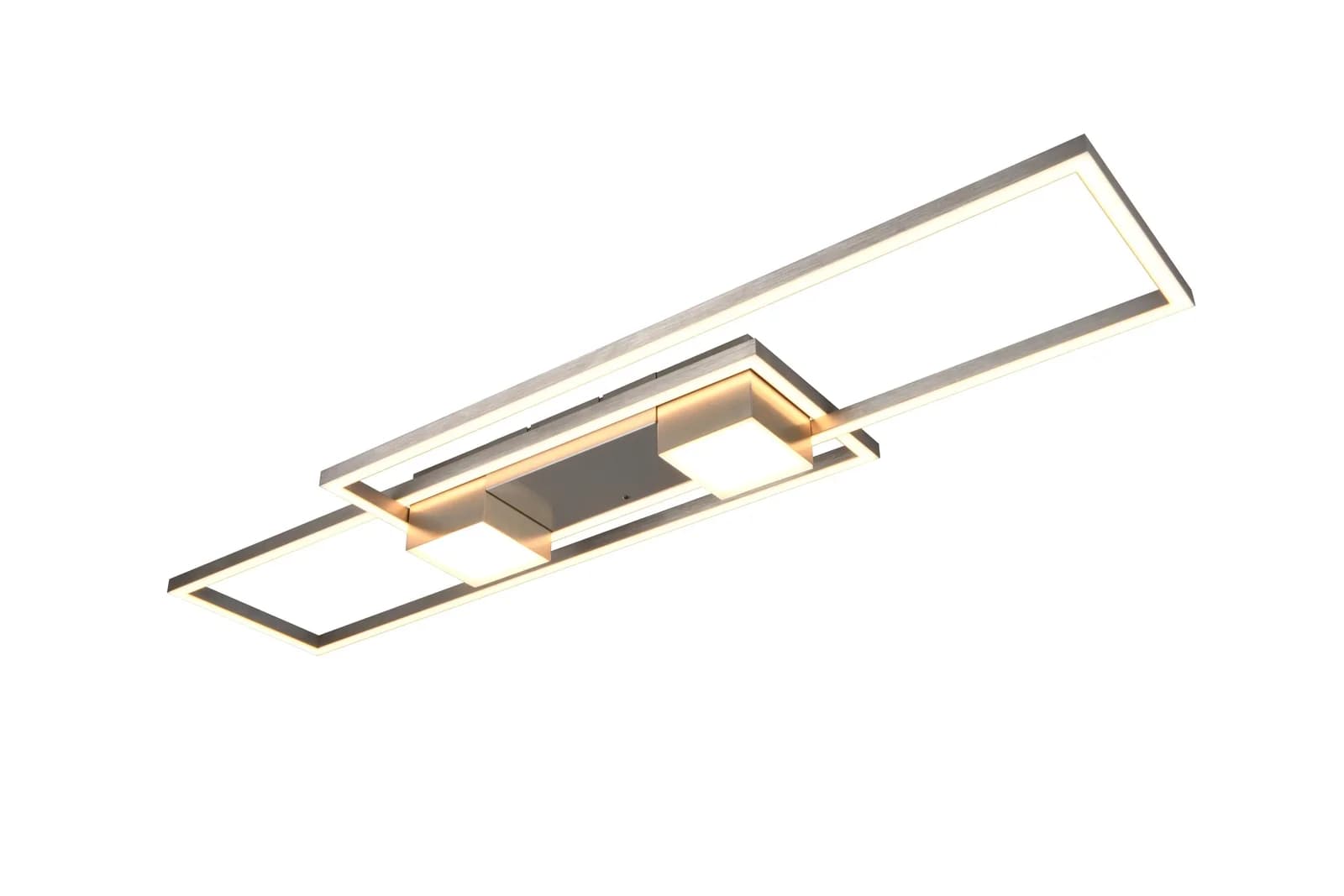 TRIO-Leuchten Deckenleuchte ALBANY Aluminium Nickel Matt