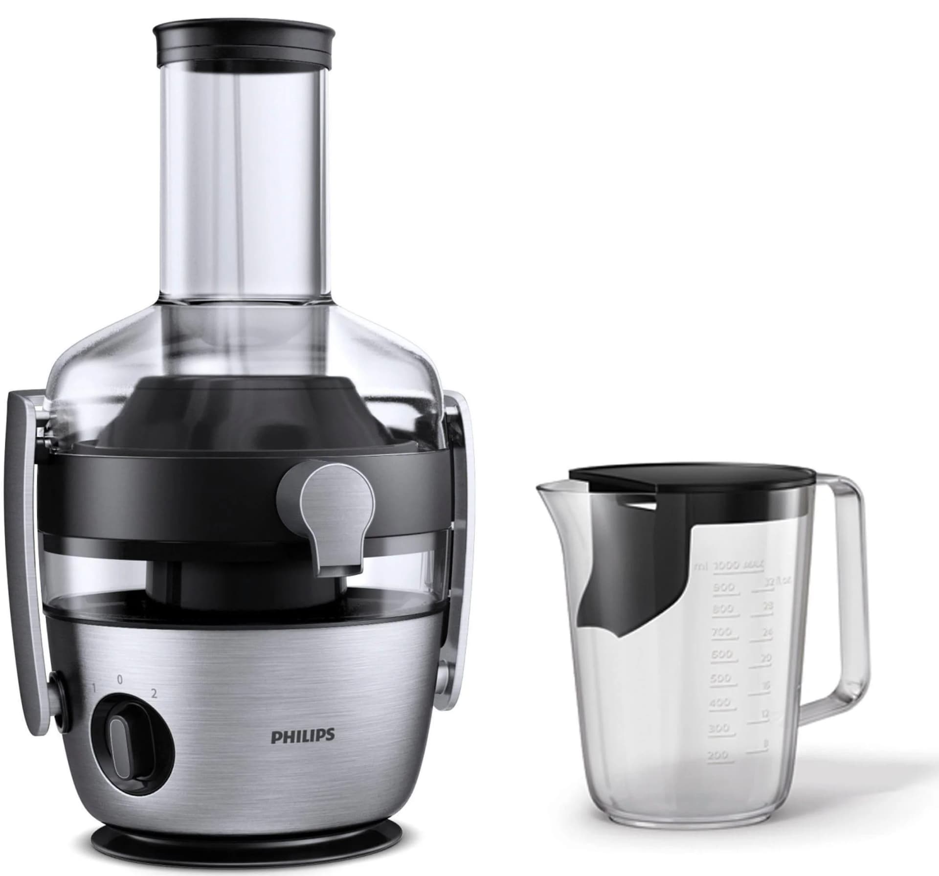PHILIPS Entsafter HR1921/20 Avance mit GeoTech Sieb, QuickClean und Vorspülfunktion