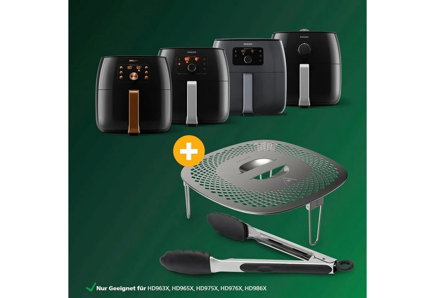 PHILIPS Grillpfanneneinsatz HD9954/01 Snack Profi-Kit - Bild 3
