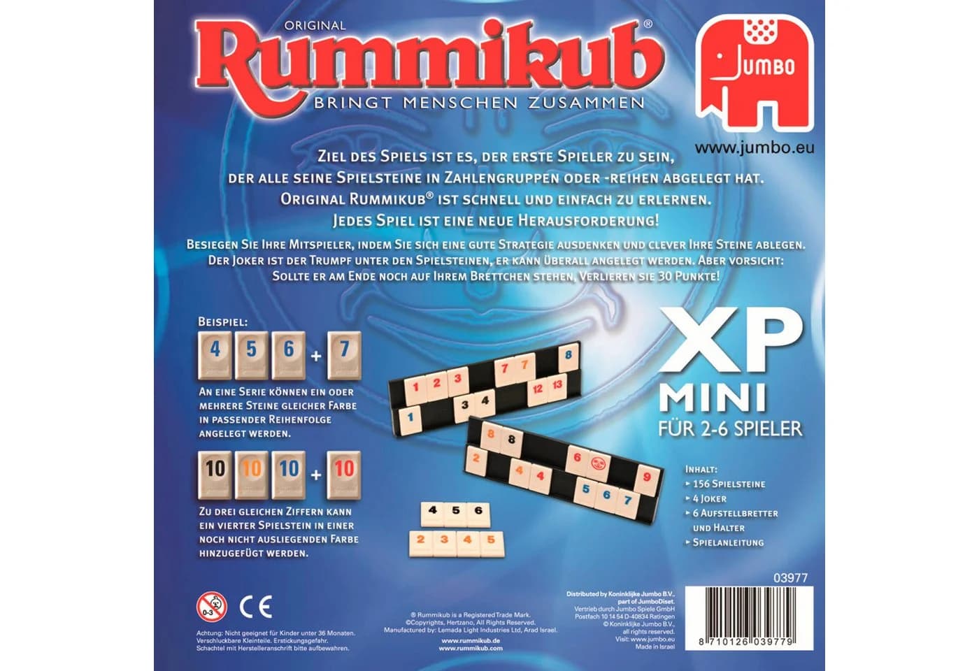 Jumbo Spiele Rummikub XP Mini Familienspiel - Bild 5