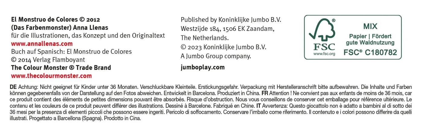 Jumbo Spiele Ich entdecke die Emotionen - Das Farbenmonster - Bild 5