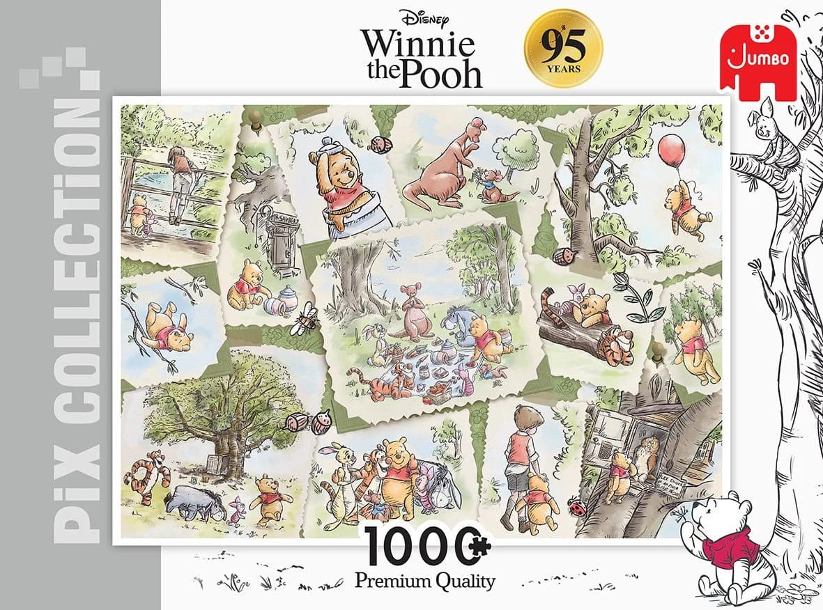 Jumbo Spiele Puzzle Disney Pix Collection Winnie the Pooh 95 Jahre Edition 1000 Teile - Bild 3