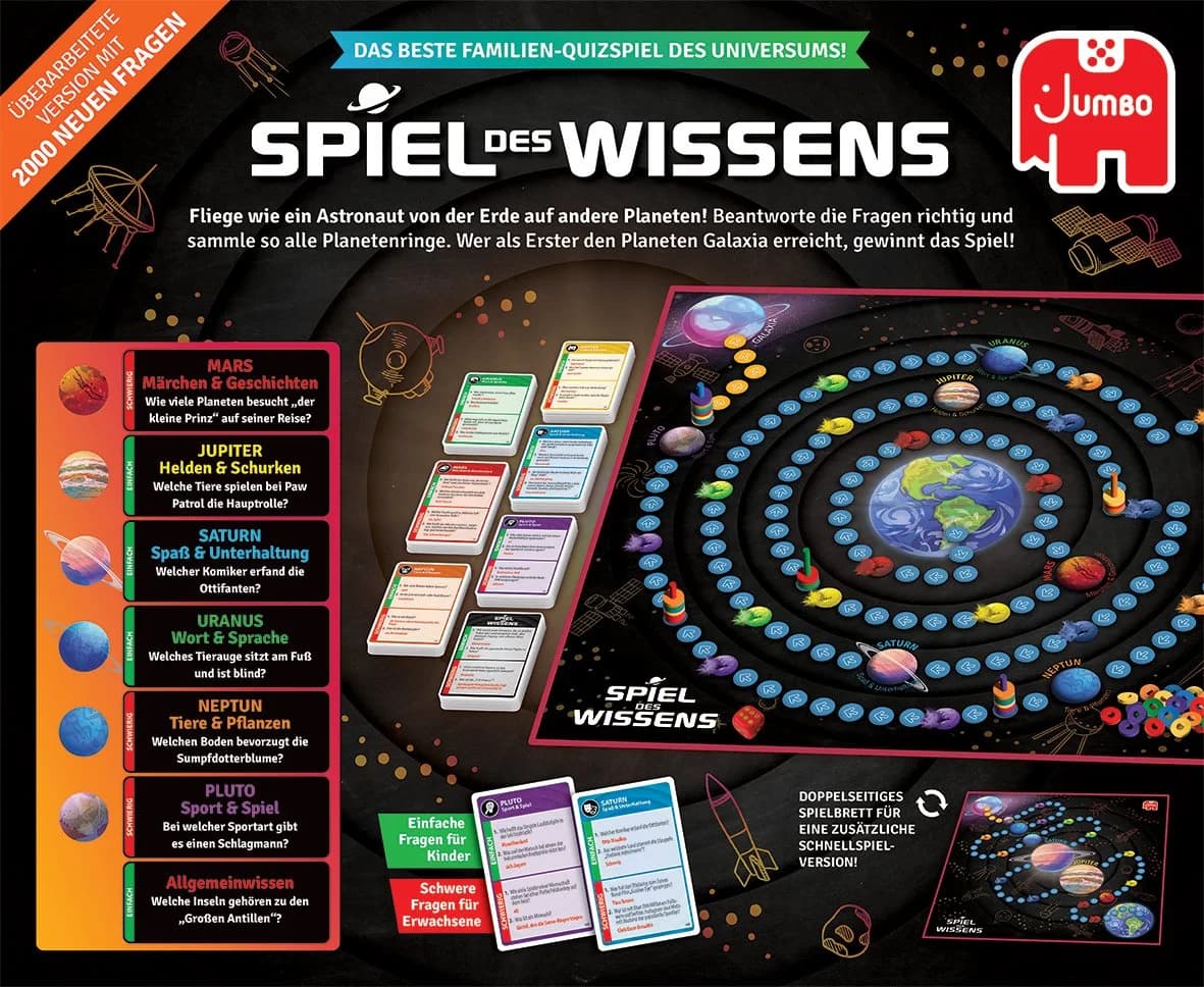 Jumbo Spiele Spiel des Wissens - Wissensquiz mit Weltraum-Thema - Bild 3