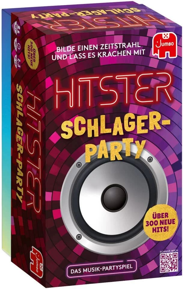 Jumbo Spiele Hitster Schlager-Party Partyspiel Bunt
