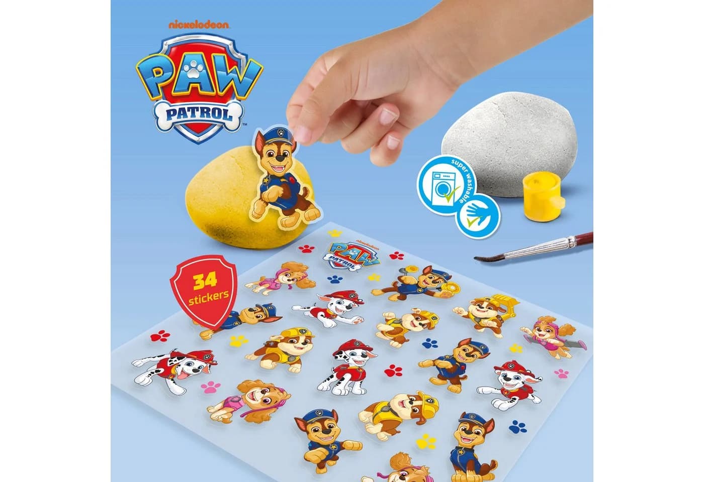 SES Creative Paw Patrol Steine bemalen Set 5 Natursteine - Bild 4