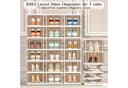 POPOLIC Schuhbox 6-lagig Braun Transparent Faltbar Magnetisch Bild 3