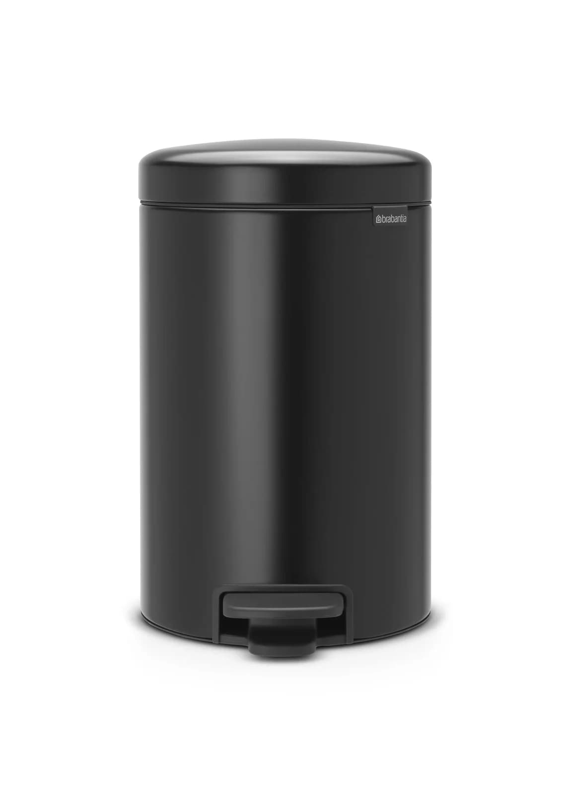 Brabantia Abfalleimer Matt Schwarz 12 Liter