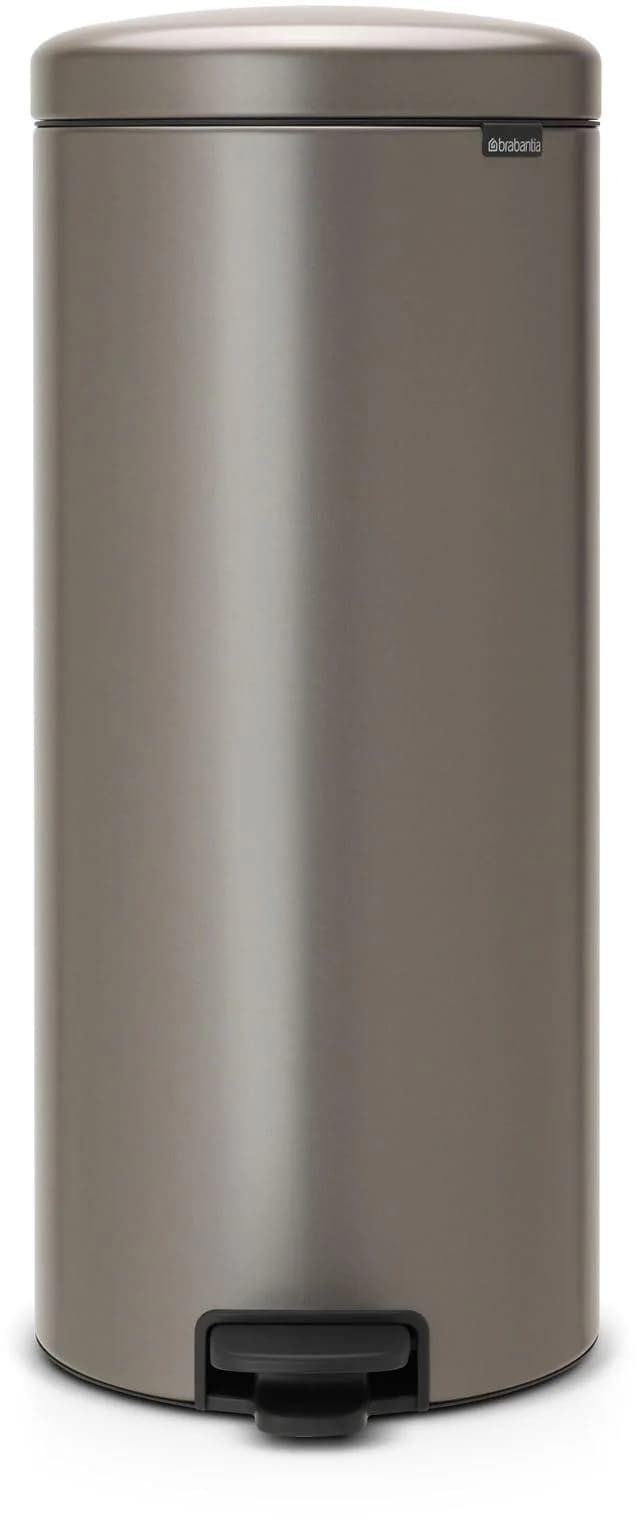 Brabantia NewIcon Treteimer 30L Silber Sanft Schließender Deckel