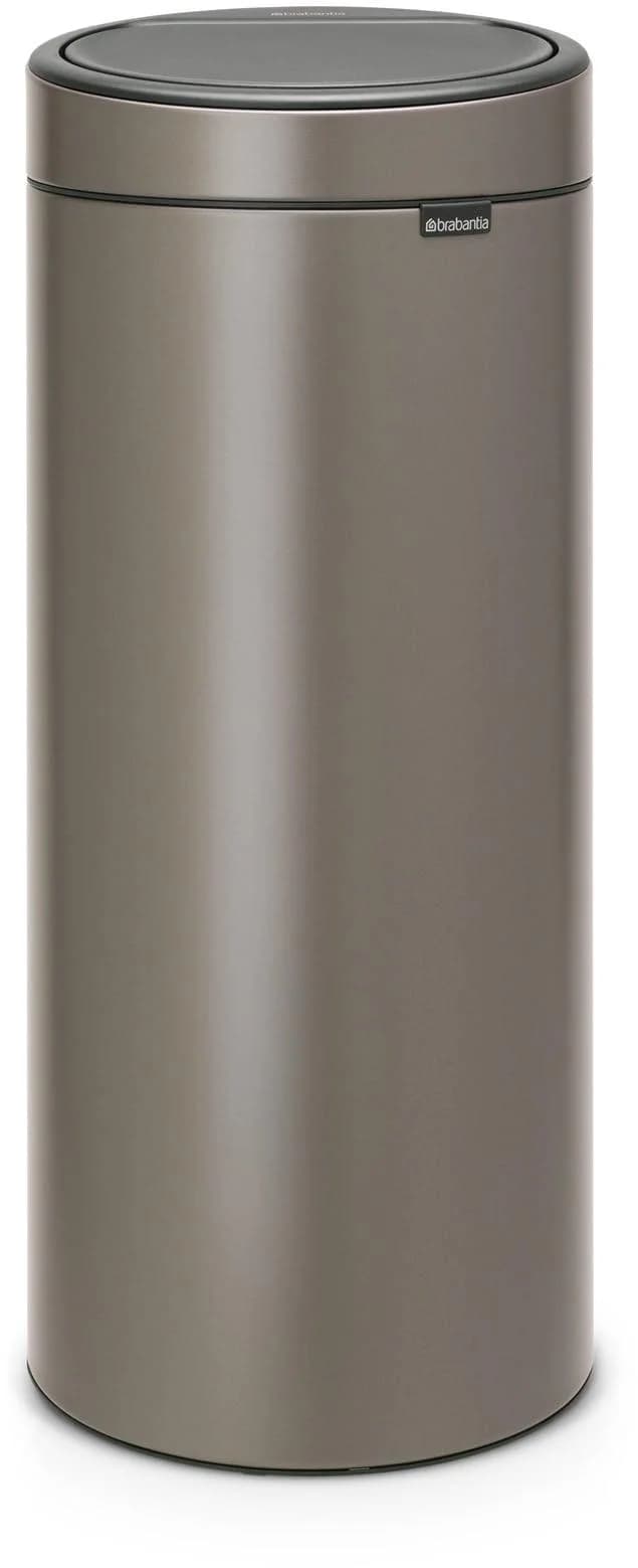 Brabantia Touch Bin 30L Mülleimer Silber Soft-Touch-Öffnungssystem