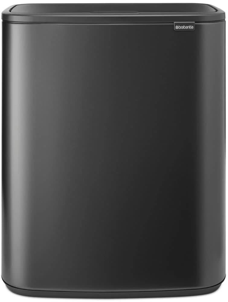 Mülleimer BRABANTIA Bo Touch Bin 2 x 30L Grau Soft-Touch-Öffnungssystem