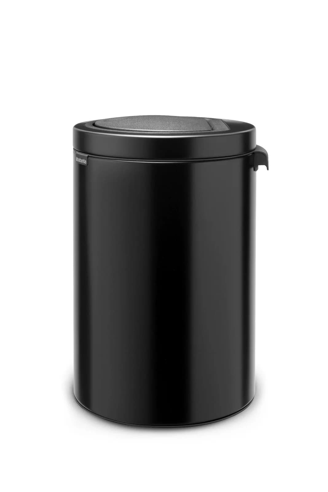 Abfalleimer FLAT BIN 20 Liter Schwarz Kunststoff