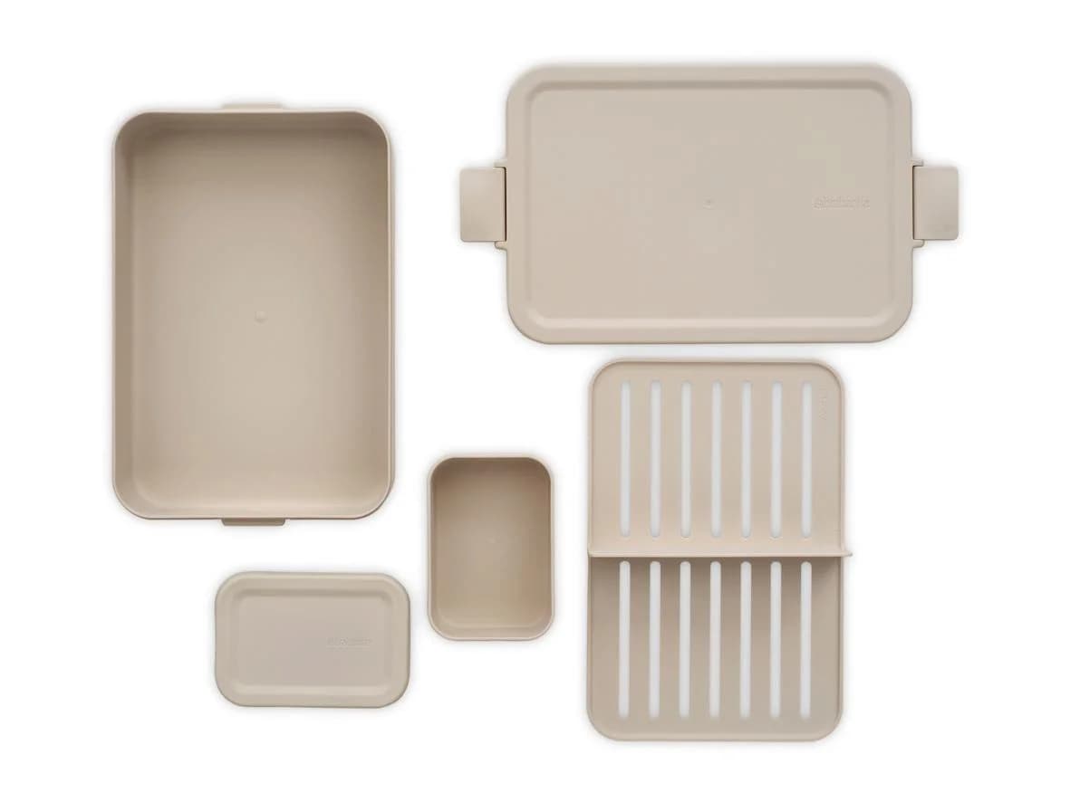 Brabantia Bento-Lunchbox MAKE & TAKE Beige Kunststoff