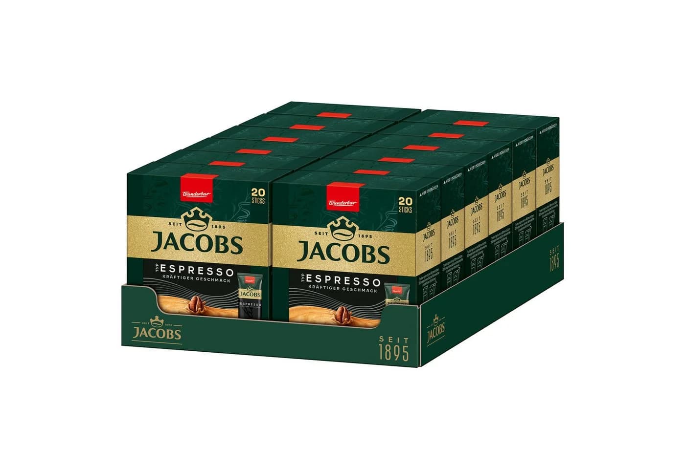 Jacobs Espresso Sticks 36g, 12er Pack - Kraftvoller Espresso - Bild 2