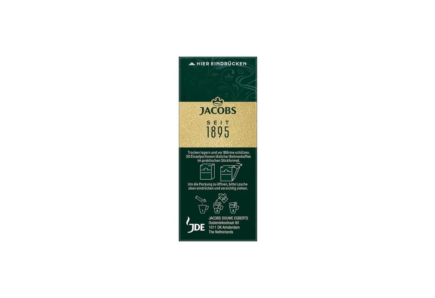 Jacobs Espresso Sticks 36g, 12er Pack - Kraftvoller Espresso - Bild 5