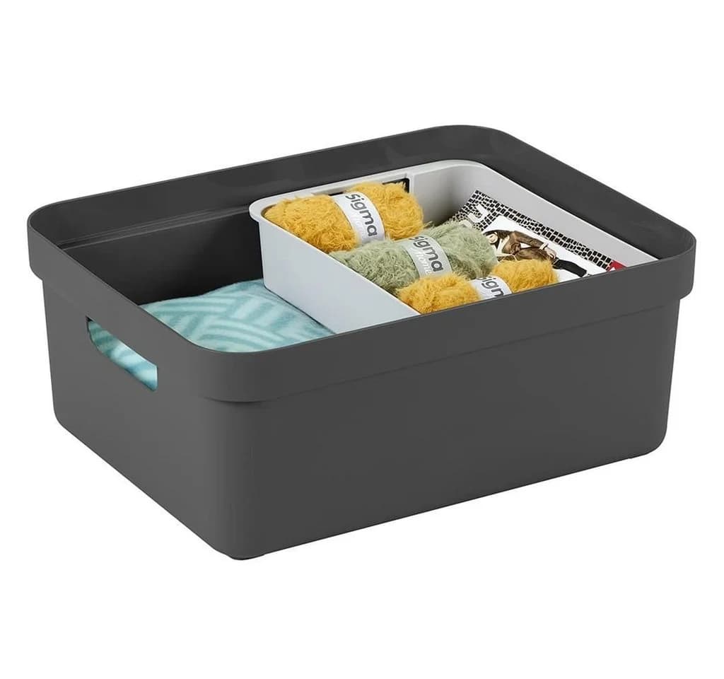 Sunware Aufbewahrungsbox Sigma Home mit Griffen Anthrazit