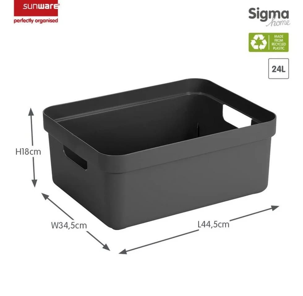 Sunware Aufbewahrungsbox Sigma Home mit Griffen Anthrazit - Bild 4