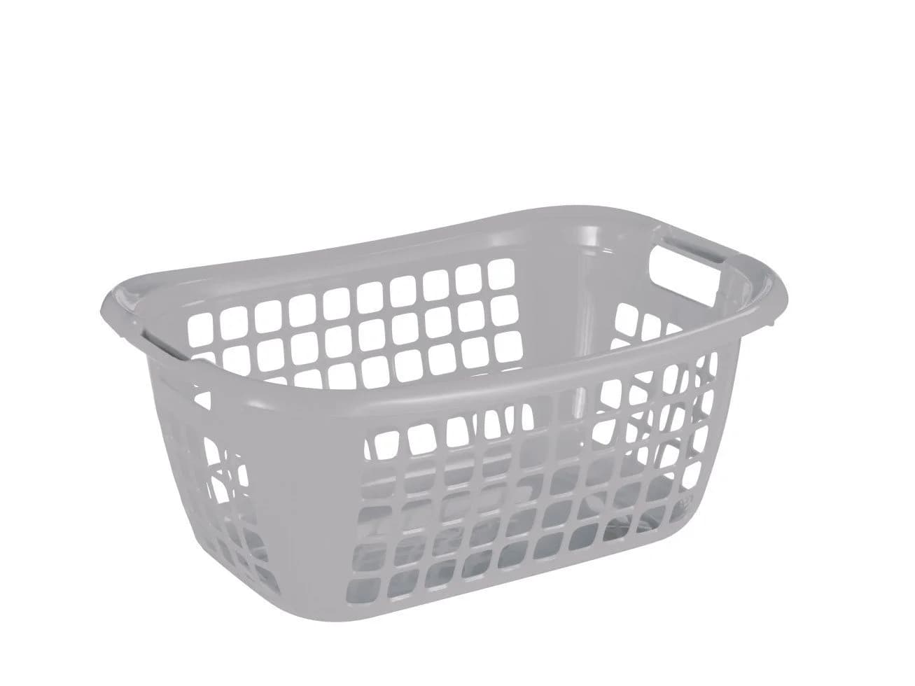 Sunware Wäschekorb Basic 48L Silber Kunststoff