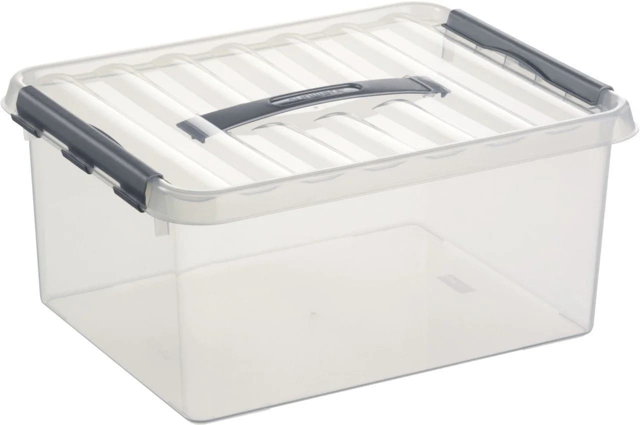 Sunware Aufbewahrungsbox Q-Line mit Deckel 40x30 transparent - Bild 2