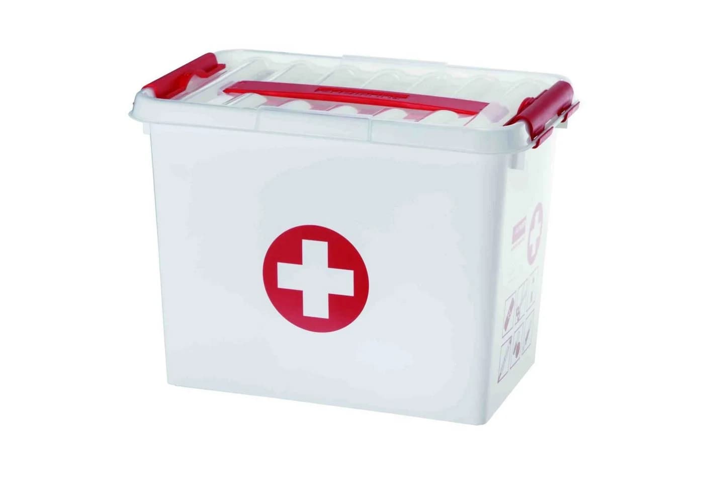 Sunware Aufbewahrungsbox Q-line Erste-Hilfe-Box mit Griff und Einsatz - Bild 2