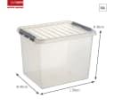 Sunware Aufbewahrungsbox Q-Line mit Deckel transparent Bild 3