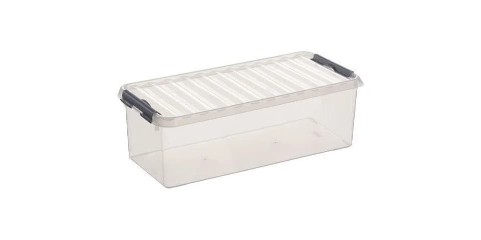 Sunware Aufbewahrungsbox Q-Line 9,5L Transparent mit Clip-Verschluss