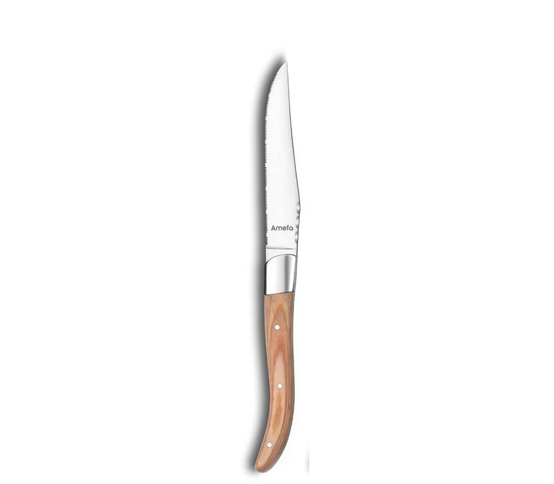Amefa Steakmesser ROYAL STEAK 4er-Set Pakkaholz Edelstahl - Bild 3