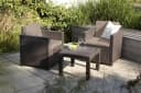 Allibert Balkonset "Victoria" Braun Polyrattan Bild 1