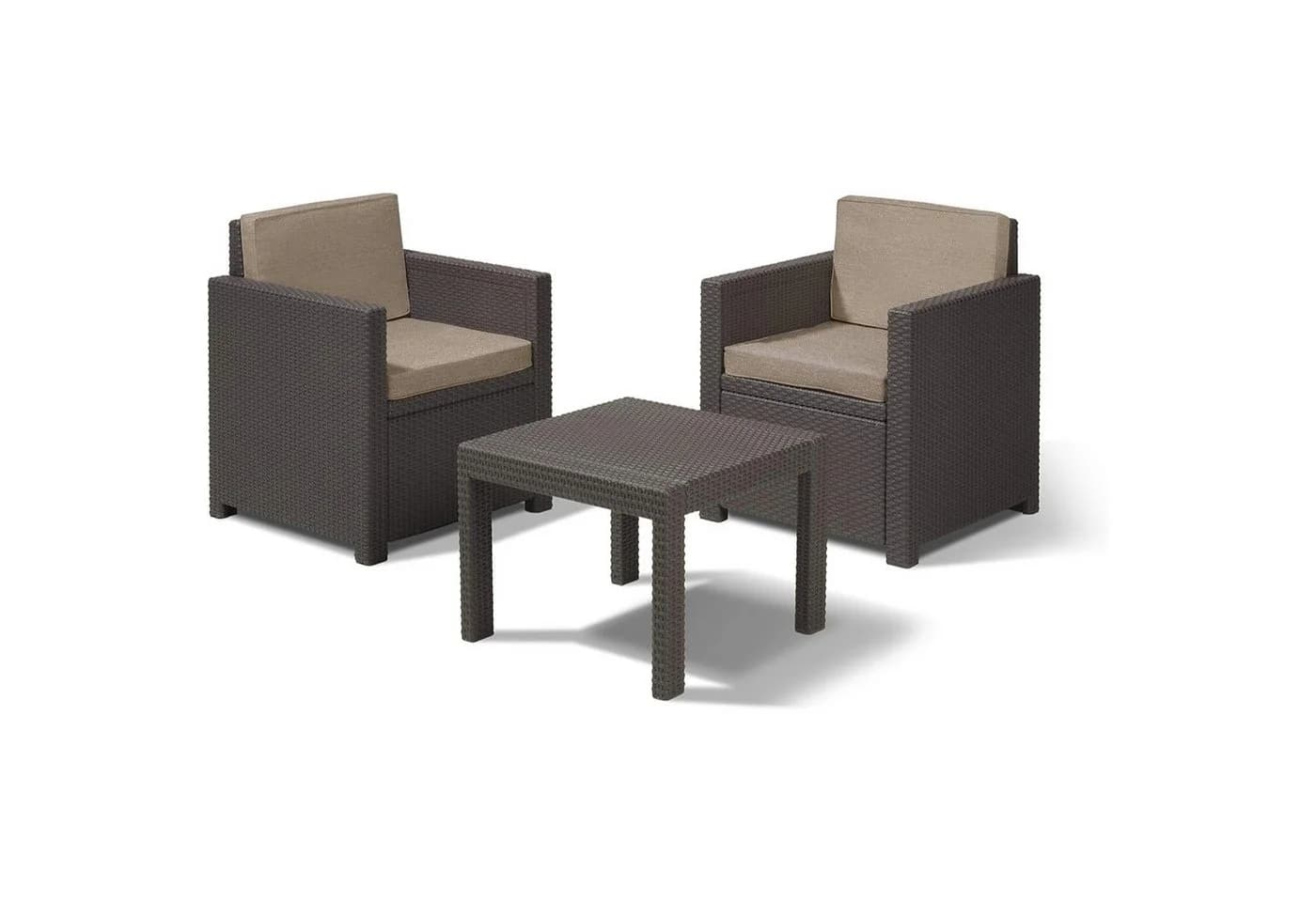 Allibert Balkonset "Victoria" Braun Polyrattan - Bild 2