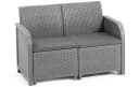Keter Gartenlounge-Set San-Remo Grau mit Tisch und Kissen Bild 3