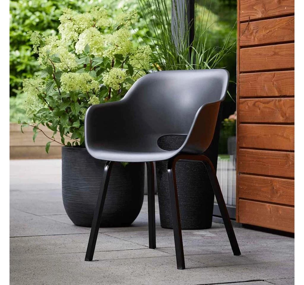 Keter Gartenstuhl Noa 2 Stk. mit Metallbeinen Graphitgrau - Bild 4