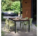 Keter Gartentisch Signature Porto 160 cm Walnuss Stahl Bild 3