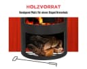 Bbq Collection Terrassenofen mit Schornstein Feuerschale Metall Schwarz Bild 4