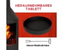 Bbq Collection Terrassenofen mit Schornstein Feuerschale Metall Schwarz Bild 5