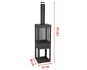 BBQ Collection Feuerschale Gartenkamin Schwarz Metall Bild 1