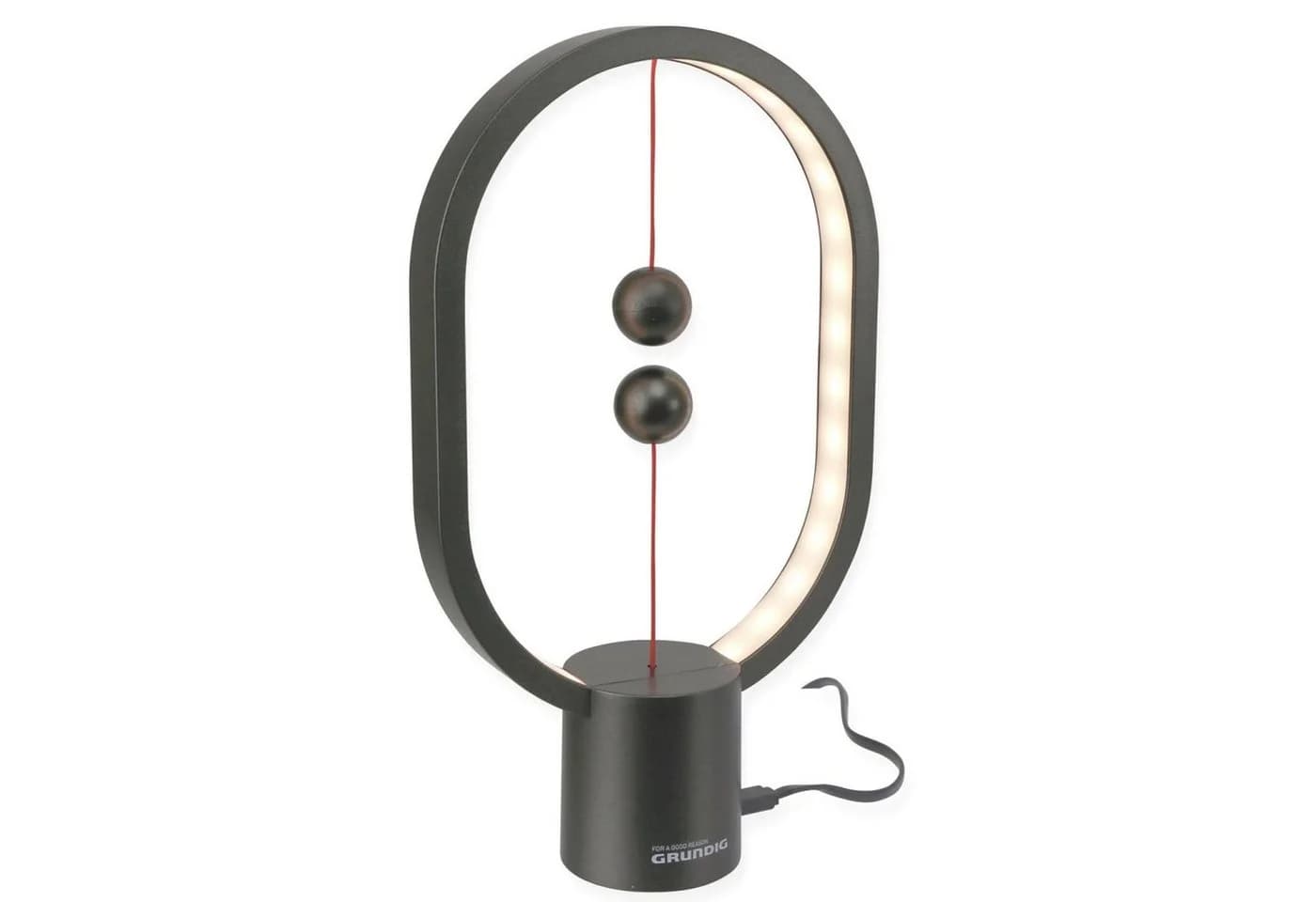 Grundig LED Nachttischlampe Balance Schwarz USB-C 5W 4V - Bild 2