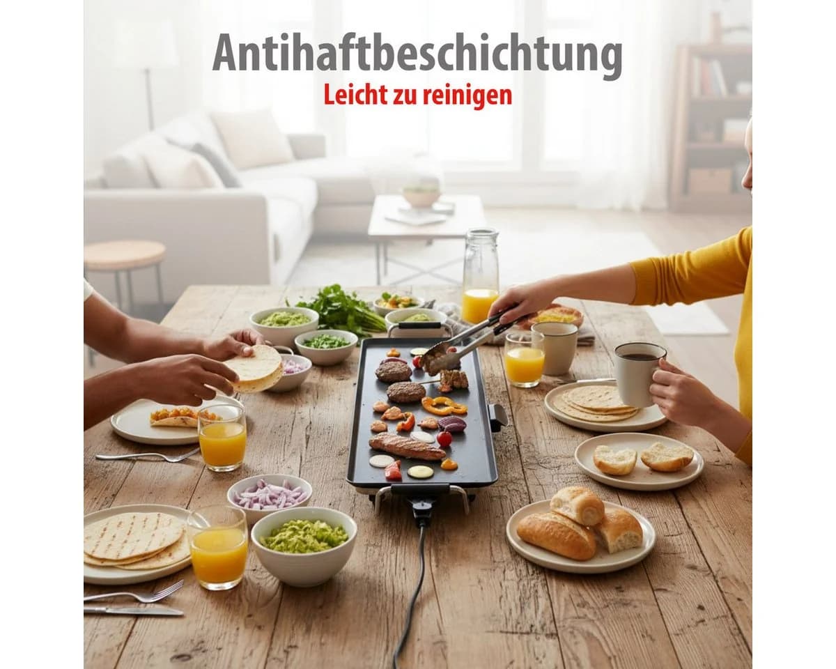 Alpina Grillplatte Teppanyaki XL Schwarz - Bild 5