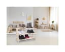 Alpina Schuhschrank 3-Lagen Braun Holz Schuhregal Bild 3