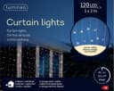 Lumineo Lichtervorhang 120 LEDs Warmweiß Timer IP44 Bild 2