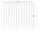 Lumineo Lichtervorhang CURTAIN LIGHTS 240 LED 2x2 m Warm Weiß Bild 3