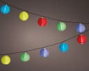 Lumineo LED Solarlichterkette Bunt 4,5m Dauerlicht Garten Bild 3