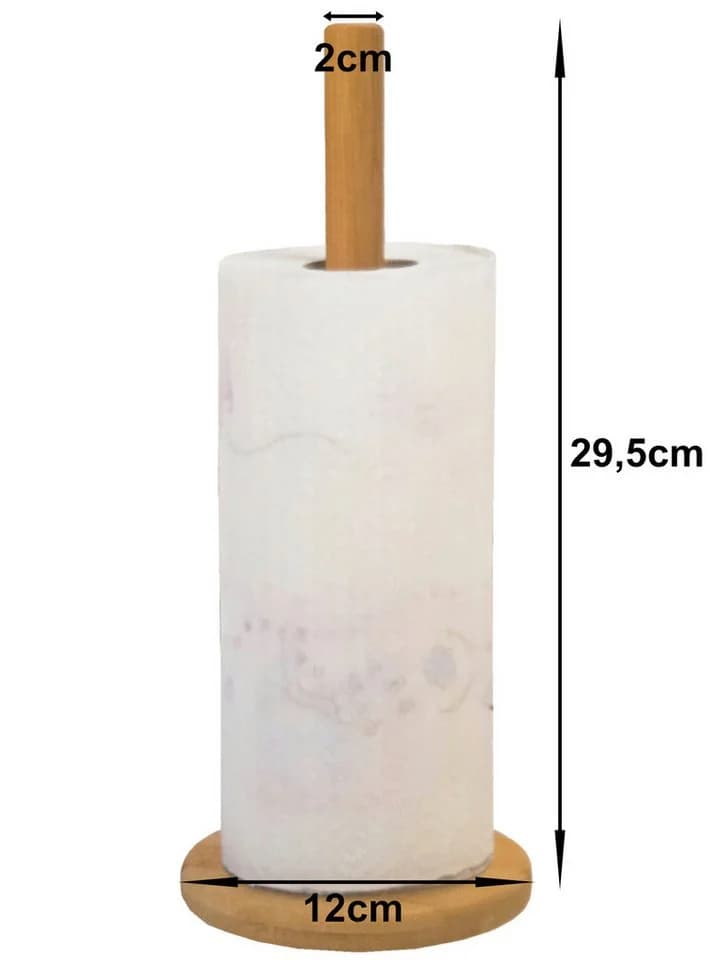 Koopman Küchenrollenhalter Bambus Braun - Bild 3