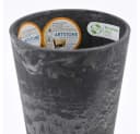 Artstone Blumenkasten CLAIRE Schwarz mit Drainagesystem Bild 1