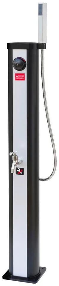 UBBINK SOLARIS ELITE Gartendusche Schwarz-Silber mit Solar-Heizung - Bild 2