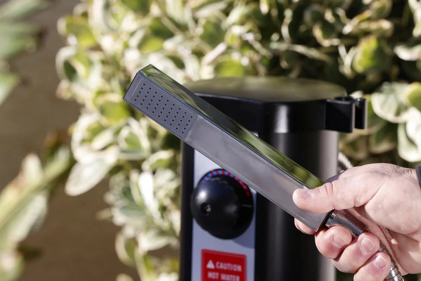 UBBINK SOLARIS ELITE Gartendusche Schwarz-Silber mit Solar-Heizung - Bild 3